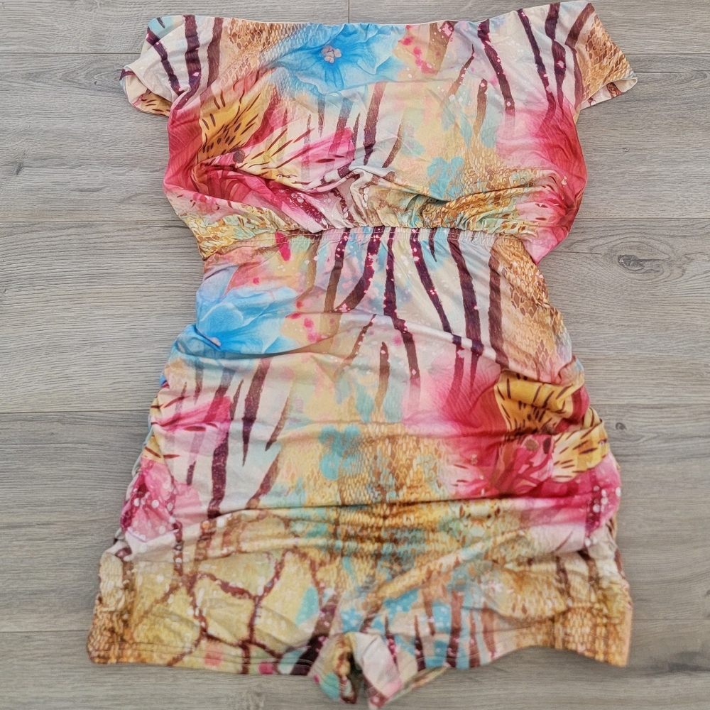 Outcast Veran Playsuit Miami Multi Color Romper sz Medium - Picture 4 of 6